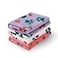 Luciphia 1 Pack 3 Blankets Fluffy Premium Fleece Pet Blanket Flannel Paw Bone Printed Throw for Dog CatLarge 41x31 PurplePinkWhite