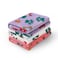 Luciphia 1 Pack 3 Blankets Fluffy Premium Fleece Pet Blanket Flannel Paw Bone Printed Throw for Dog CatLarge 41x31 PurplePinkWhite