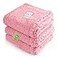 Luciphia 1 Pack 3 Calming Dog Blanket Fluffy Premium Fleece Pet Blankets Soft Sherpa Throw for Dogs Puppy Cat Pink Small 23 x16