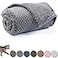 CUTEMATE Warm Soft Fuzzy Dog or Cat Blanket Plush Fleece Throws for Puppy Kitten Bed Couch Sofa Travel L40 x 48 Grey