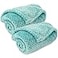 CUTEMATE Pet Blanket for Dogs or Cats Warm Soft Fuzzy Plush Fleece Throw for Puppy Kitten Small Medium Large Pets Bed Couch Sofa Travel S24 x 32 Robin Blue
