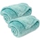 CUTEMATE Pet Blanket for Dogs or Cats Warm Soft Fuzzy Plush Fleece Throw for Puppy Kitten Small Medium Large Pets Bed Couch Sofa Travel S24 x 32 Robin Blue
