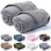 CUTEMATE Pet Blanket for Dogs or Cats Warm Soft Fuzzy Plush Fleece Throw for Puppy Kitten Small Medium Large Pets Bed Couch Sofa Travel S24 x 32 Grey