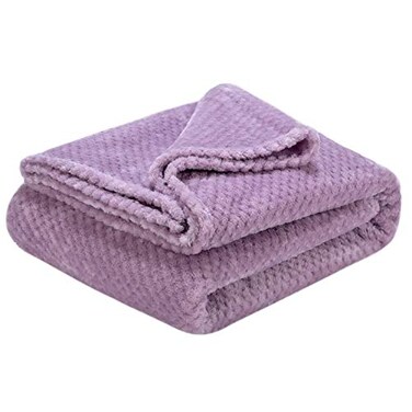 CUTEMATE Iris Warm Soft Fuzzy Pet Blanket Plush Fleece Throws for Dogs Cats Bed Couch Sofa Travel L40 x 48