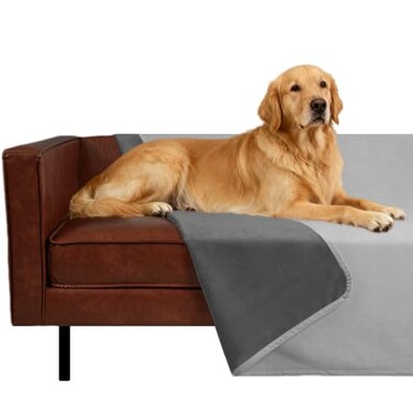 Ameritex Pet Bed Blanket Reversible 100 Waterproof Velvet Super Soft for Sofa and Bed