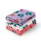 Luciphia 1 Pack 3 Blankets Fluffy Premium Fleece Pet Blanket Flannel Paw Bone Printed Throw for Dog CatMedium 30x20 PurplePinkWhite