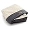 LE SURE XL Washable Dog Bed Cover Replacement Plush Fleece Cover for Orthopedic Egg Crate Foam Pet Mat 44x32x3 Inches Grey