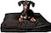 SELUGOVE Dog Bed Covers 36L 27W 3H Inch Washable Black Thickened Waterproof Oxford Fabric with Handles and Zipper Reusable Dog Bed Liner for Medium 5055 Lbs