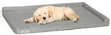 PetFusion PuppyChoice Dog Crate Bed 24 inch with Waterproof Solid Foam Liner Removable Washable Cover 23 x 18 Comfortable Microsuede and Portable Handle