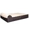 KOPEKS Dog Bed Replacement Cover Memory Foam Beds Plush Brown Extra Large Jumbo Size KPS1095