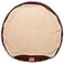 Floppy Dawg Universal Round Dog Bed Replacement Cover Removable and Machine Washable Cover for Donut and Round Beds Extra Large 43W Brown with Beige Top