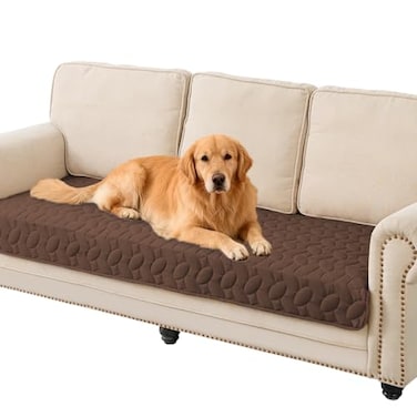 Ameritex Pet Bed Cover Dog Bed Blanket for Sofa and Furniture Waterproof New Pattern Design 30x70 Inch Chocolate