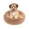 NOYAL Calming Donut Dog Bed for Small to Medium Dogs Cats Plush Faux Fur AntiAnxiety Pet Bed with Machine Washable Cover NonSlip Base