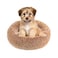 NOYAL Calming Donut Dog Bed for Small to Medium Dogs Cats Plush Faux Fur AntiAnxiety Pet Bed with Machine Washable Cover NonSlip Base