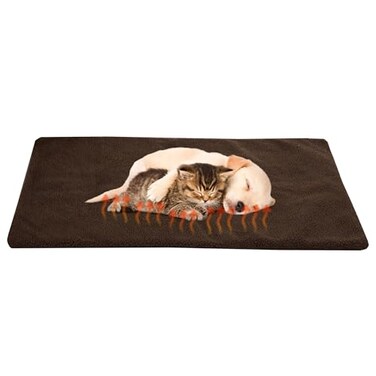 PETMAKER SmallMedium Self Warming Thermal Crate Pad25x18ChocolateBrown