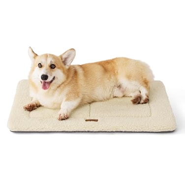 Bedsure Washable Dog Crate Bed for Medium Dogs Soft Foam Floor Pet Mat Versatile Lightweight Pet Crate Pad for Kennel