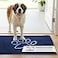 Dog Gone Smart Dirty Dog Doormat Fast Drying Rug with Super Gripper Backing for Clean Floors Super Absorbent and Machine Washable Mat for Muddy Paws Bermuda Blue