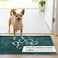 Dog Gone Smart Dirty Dog Doormat Fast Drying Rug with Super Gripper Backing for Clean Floors Super Absorbent and Machine Washable Mat for Muddy Paws Petrol