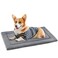 KHONSU PET Dog Bed Mat for Crate 11in Slim Cooling Pad Reversible Flannel Waterproof Canva for Medium Dogs up to 45 lbs Fits 30x20 Basic Crate