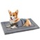 KHONSU PET Dog Bed Mat for Crate 11in Slim Cooling Pad Reversible Flannel Waterproof Canva for Medium Dogs up to 45 lbs Fits 30x20 Basic Crate