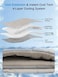 BECROWM Dog Cooling Mat Self Coolings Foldable Cooling Pad for Dog in Summer Coolings Mat for Dogs and Cats Machine Washable RectangleGray Medium36 L x 23 W