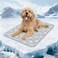 Rywell Dog Cooling Mat 20 Elegant Grey 3627 Thick Durable Cooling Mat for Large Dogs Extended Cooling with Waterproof ColorChanging ArcChill Fiber QMax05 Ideal for Summer