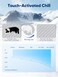 Rywell Dog Cooling Mat 20 Elegant Grey 3627 Thick Durable Cooling Mat for Large Dogs Extended Cooling with Waterproof ColorChanging ArcChill Fiber QMax05 Ideal for Summer