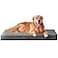 EHEYCIGA Orthopedic XL Dog Beds for Extra Large Dogs with Removable Washable Cover for Crate Grey 41x27