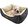 American Kennel Club Orthopedic Circle Stitch Cuddler Pet Bed Gray 25x21x8