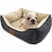 American Kennel Club Orthopedic Circle Stitch Cuddler Pet Bed Gray 25x21x8