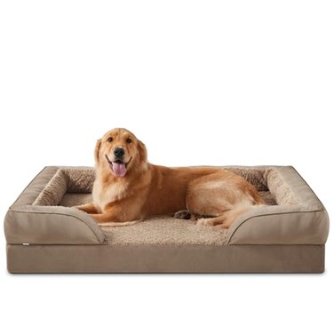 INVENHO Orthopedic Dog Beds Large Sized XL Washable Dog Sofa with EggCrate Foam Waterproof Lining and NonSkid Bottom