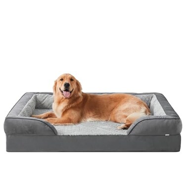 INVENHO Orthopedic Dog Beds Large Sized XL Washable Dog Sofa with EggCrate Foam Waterproof Lining and NonSkid Bottom