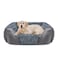 INVENHO Large Dog Bed for Large Medium Small Dogs Rectangle Washable Orthopedic Dog Bed Soft Calming Sleeping Puppy Bed Durable Pet Cuddler with AntiSlip Bottom L30x24x9