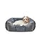 INVENHO Rectangle Washable Orthopedic Dog Bed for Small Medium and Large Dogs Soft Calming Sleeping Puppy Bed Durable Pet Cuddler with AntiSlip Bottom S 20x19x6