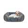 INVENHO Rectangle Washable Orthopedic Dog Bed for Small Medium and Large Dogs Soft Calming Sleeping Puppy Bed Durable Pet Cuddler with AntiSlip Bottom S 20x19x6