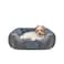 INVENHO Rectangle Washable Orthopedic Dog Bed for Small Medium and Large Dogs Soft Calming Sleeping Puppy Bed Durable Pet Cuddler with AntiSlip Bottom S 20x19x6
