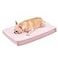 WATANIYA PET Memory Foam Medium Dog Bed Cooling Dog Beds for Medium Dogs Washable Orthopedic Pet Bed for Crate with Joint Relief Memory Foam Waterproof Liner and Plush Cover Pink