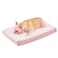 WATANIYA PET Memory Foam Medium Dog Bed Cooling Dog Beds for Medium Dogs Washable Orthopedic Pet Bed for Crate with Joint Relief Memory Foam Waterproof Liner and Plush Cover Pink