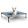 KH Pet Products KH Pet Products Outdoor Elevated Dog Cot Breathable Cooling Elevated Cot Hammock Pet Bed for Medium Dogs Washable Mesh Cover Raised Metal Frame Collapsible Portable Medium 32 X 25in G