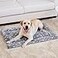 WESTERN HOME Dog Bed for Crate High Resilience Foam Dog Crate Mat Kennel Pad with Soft Wavy Plush Comfortable AntiSlip Washable Bed for Large Medium Small Dogs Cats