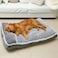 WINDRACING Large Dog Bed with Pillow for Crate Kennel Sofa Dog Bed Super Soft pet Bed for Medium Jumbo Furniture
