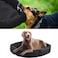 HOMBYS Indestructible Chew Proof Dog Bed for Aggressive ChewersRound Durable Pee Proof Tough Pet Bed for Large DogBlack 20x24x5