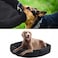 HOMBYS Indestructible Chew Proof Dog Bed for Aggressive ChewersRound Durable Pee Proof Tough Pet Bed for Large DogBlack 20x24x5