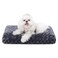 KSIIA Washable Dog Bed Deluxe Plush Dog Crate Beds Comfy Kennel Pad AntiSlip Pet Sleeping Mat for Large Jumbo Medium Small Dogs Breeds 17 x 12 Dark Grey