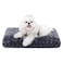 KSIIA Washable Dog Bed Deluxe Plush Dog Crate Beds Comfy Kennel Pad AntiSlip Pet Sleeping Mat for Large Jumbo Medium Small Dogs Breeds 17 x 12 Dark Grey