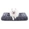 KSIIA Washable Dog Bed Deluxe Plush Dog Crate Beds Comfy Kennel Pad AntiSlip Pet Sleeping Mat for Large Jumbo Medium Small Dogs Breeds 23 x 18 Dark Grey