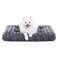 KSIIA Washable Dog Bed Deluxe Plush Dog Crate Beds Comfy Kennel Pad AntiSlip Pet Sleeping Mat for Large Jumbo Medium Small Dogs Breeds 23 x 18 Dark Grey