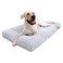 KSIIA Washable Dog Bed Deluxe Plush Dog Crate Beds Comfy Kennel Pad AntiSlip Pet Sleeping Mat for Large Jumbo Medium Small Dogs Breeds 35 x 23 Gray