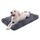 KSIIA Washable Dog Bed Deluxe Plush Dog Crate Beds Comfy Kennel Pad AntiSlip Pet Sleeping Mat for Large Jumbo Medium Small Dogs Breeds 41 x 27 Dark Grey