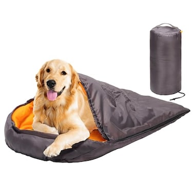 Less bad Lifeunion Dog Sleeping Bag with Storage Bag Waterproof Warm Packable Dog Bed for Travel Camping Hiking Backpacking GreyOrange